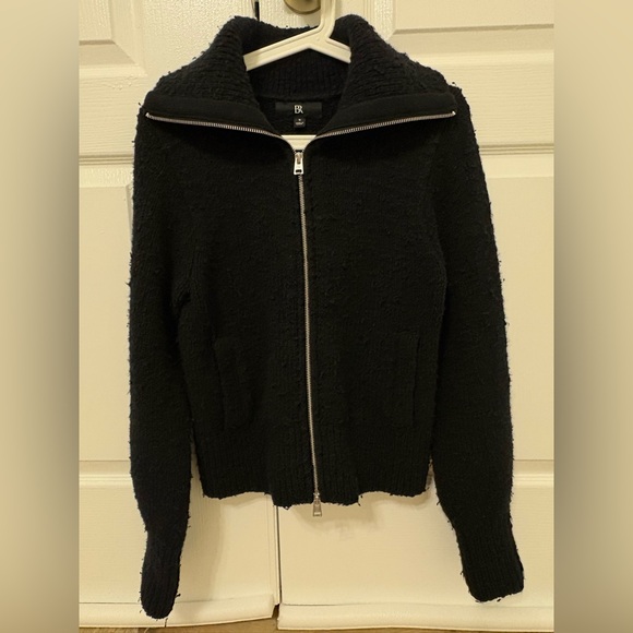 Banana Republic Women's Black Teddy Jacket